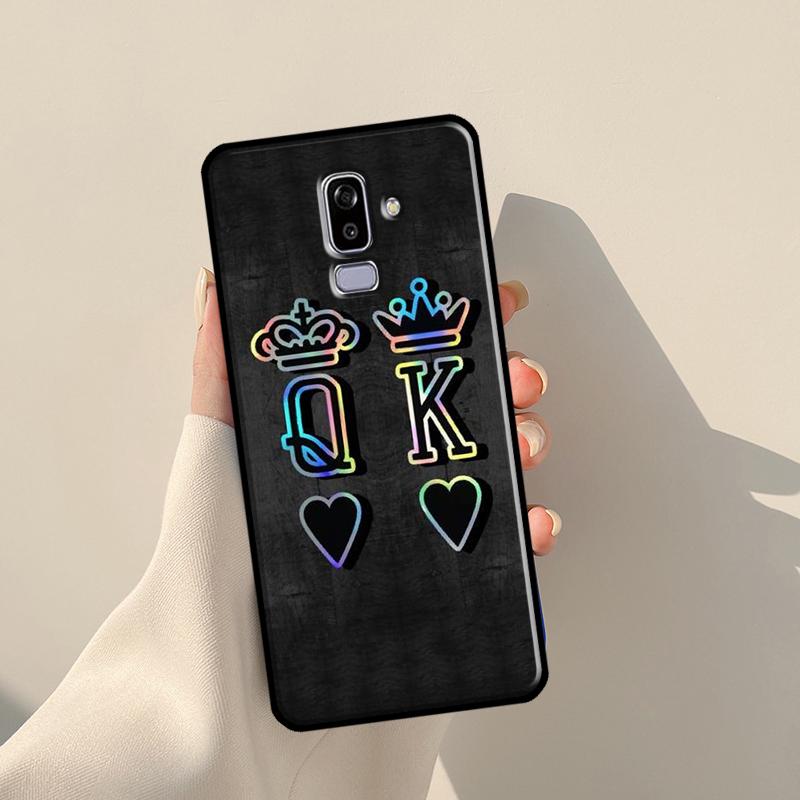 Пары Crown QUEEN и KING для Samsung J3 J5 J7 J510 J310 J330 J710 J730 J1 A3 A5 2016 2017 J4 J6 Plus J8 2018 Чехол