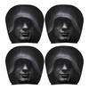 Funny Car Prank Gifts 4 Pcs Halloween Headrest Covers, Creepy Ghost Face Seat Decorative Protectors Protector, Universal Auto Decor for