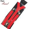 Men'S And Women'S Candy Color Clip Type Elastic Suspenders With Y-Shaped Adjustable Brackets Gifts