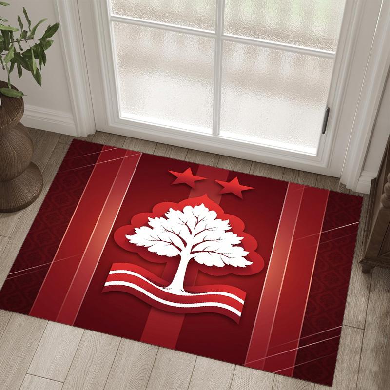 Nottingham Forest Design Crystal Velvet Carpet Cozy Non?Slip Printed Rug For Bedroom Living Room Entrance