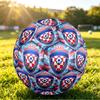 Croatia Football Printed Size 5 Soccer Ball Wear Resistant Standard Adult Training Football Fan Gift for Indoor Outdoor Match Sports