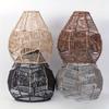 Hand Weave Lampshade Rattan Hanging Lamp Shade Cafe Hotel Light Cover Ceiling Pendant Fixture For Home Restaurant Decors