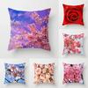 Cherry Blossom Rose Flower Throw Pillow Cover Sofa Decoration Bedside   Car Seat Cushion  Room Home