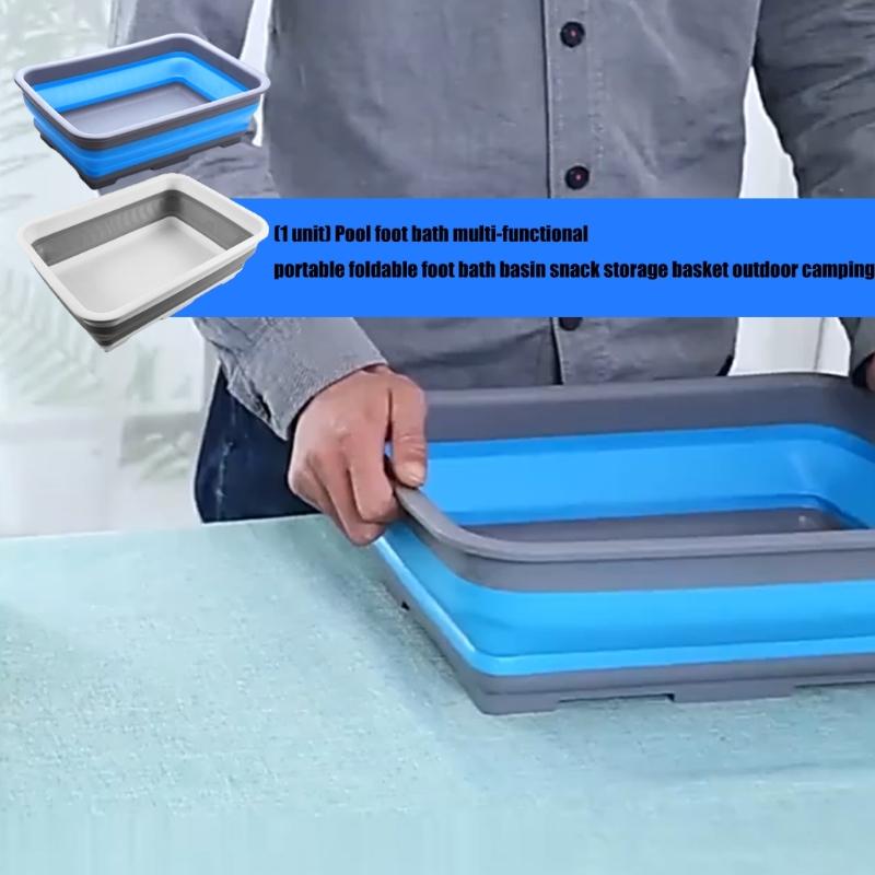 Outdoor Camp Basins Portable Foldable Foot Basin Convenient Foot Soaking Bath for Travel Camping Home Use Enduring