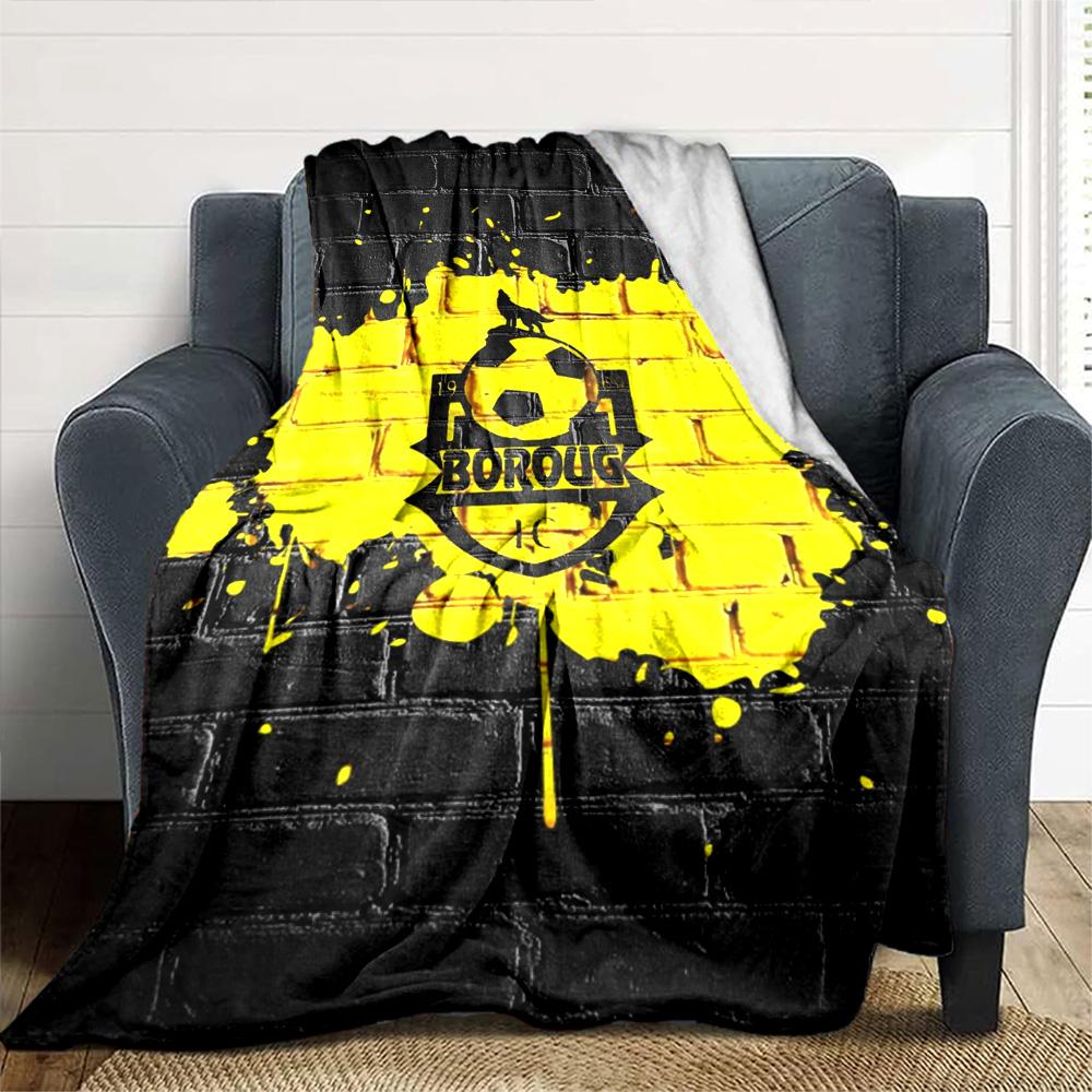 São Bernardo FC Print Flannel Blanket High Quality Warm Comfortable Cover for All Seasons Perfect for Gifts Home Decor