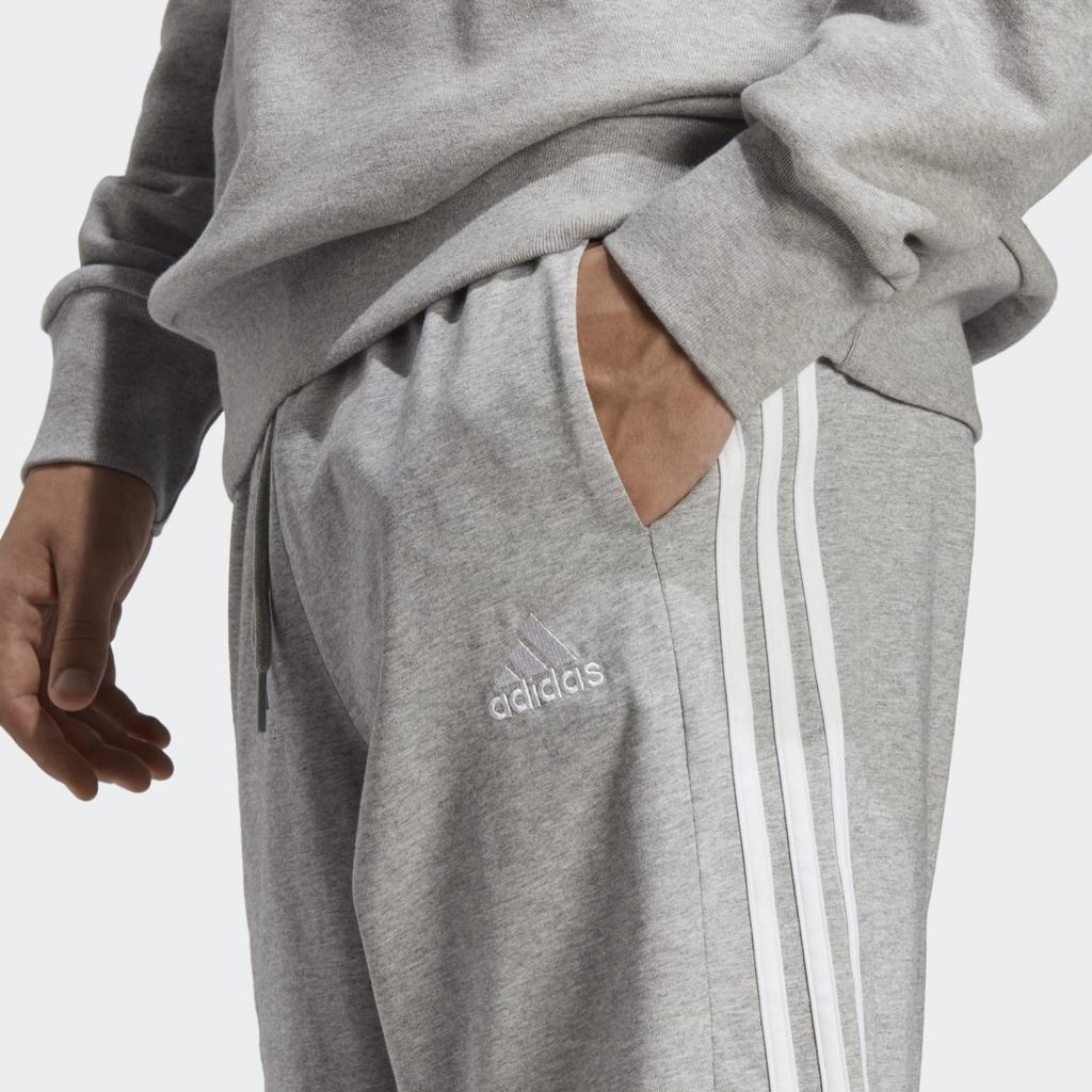 adidas Шорты Essentials из одинарного джерси с 3 полосками Мужские шорты Серый IC9384