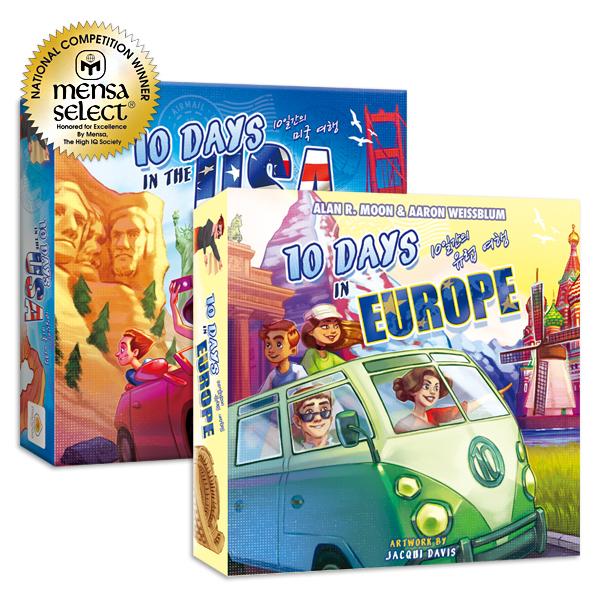 Popcorn Games Mensa Select Set: 10 Days in Europe + 10 Days in USA