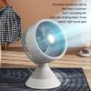 USB Charging Desktop Fan Air Circulation Fan Automatic Shaking Ambient Night Light Home Office Small Fan
