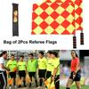 2 шт./пакет футбольный рефери спортивный матч флаг лайнсмена с сумкой для хранения