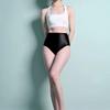Women's Smooth Oil Glossy Briefs High-waisted Tights Underpants Silky Yoga Sports Training Solid Underwear Swimming Shorts