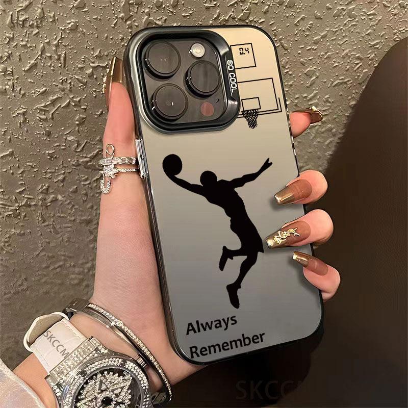 Баскетболист Позолоченный Чехол Для iPhone 11 13 12 14 15 16 Pro Max 13 15 Pro XS XR XS 7 8 14 16 PLUS SE 2022 Ударопрочный Чехол