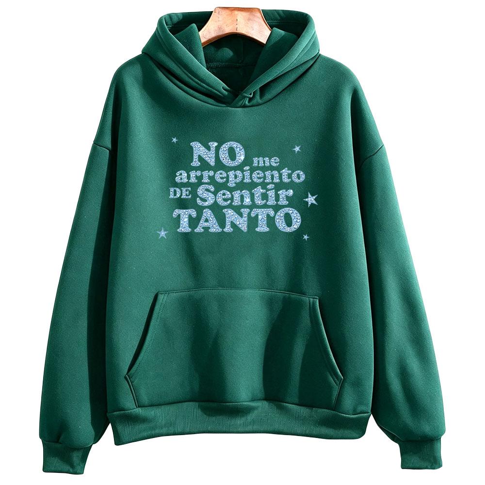 NMADST Bling Printed Hoodies Karol G Album NO ME ARREPIENTO DE SENTIR TANTO Sweatshirts Unisex Long Sleeve High Street Pullovers
