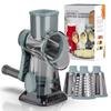 3-in-1 Rotary Cheese Grater - Multifunctional Manual Veg Slicer & Nut Grinder, A Must for Your Kitchen!