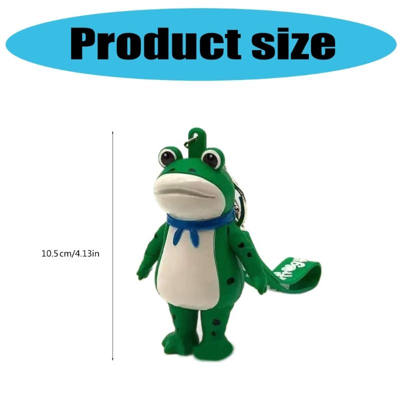 Simple Fidgets Toy Press Saluting Frogs Keychain Stress Relief Hand Toy Backpack Charm Accessories Valentines Day
