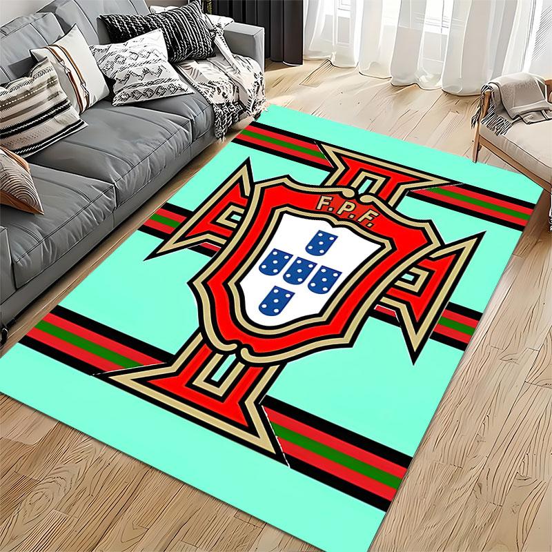 Portuguese Flag Shield Design suitable as a non-slip mat for the living room or bedroom sofa