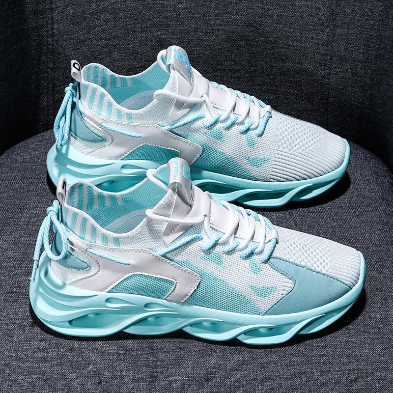 Мужские кроссовки для бега, сетчатые, удобные, плоские, для ходьбы, тенниса, 2025, новые, модные, на шнуровке, повседневные, для мужчин