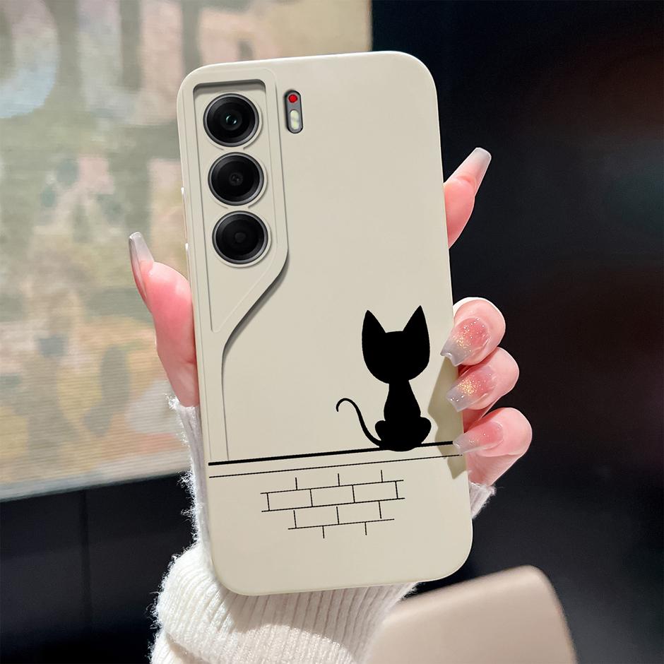 For Tecno Camon 40 Pro 4G 5G Case Cute Sweet Girls Cat Soft Silicone Protective Back Cover For TecnoCamon40 40Pro Fundas Bumper
