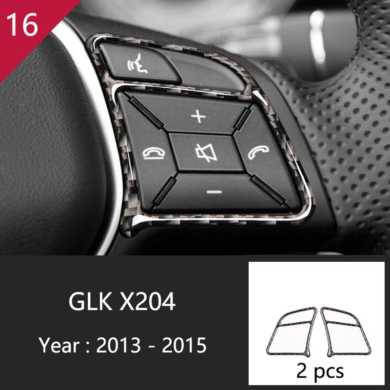 Углеродное волокно для Mercedes Benz GLK X204, внутренняя панель переключения передач, AC CD, панель, дверной подлокотник, отделка, наклейка на автомобиль