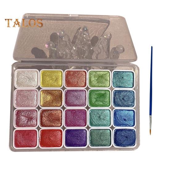 Набор акварельных красок 20/24 цветов, бесшовное смешивание, высокая прозрачность, тонкое распределение пигмента, натуральная смола, портативная палитра