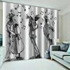 Music Notes Piano Blackout Window Curtain for Bedroom Living Room Bathroom Kicthen Door Hall Home Hook High Shading New Pattern