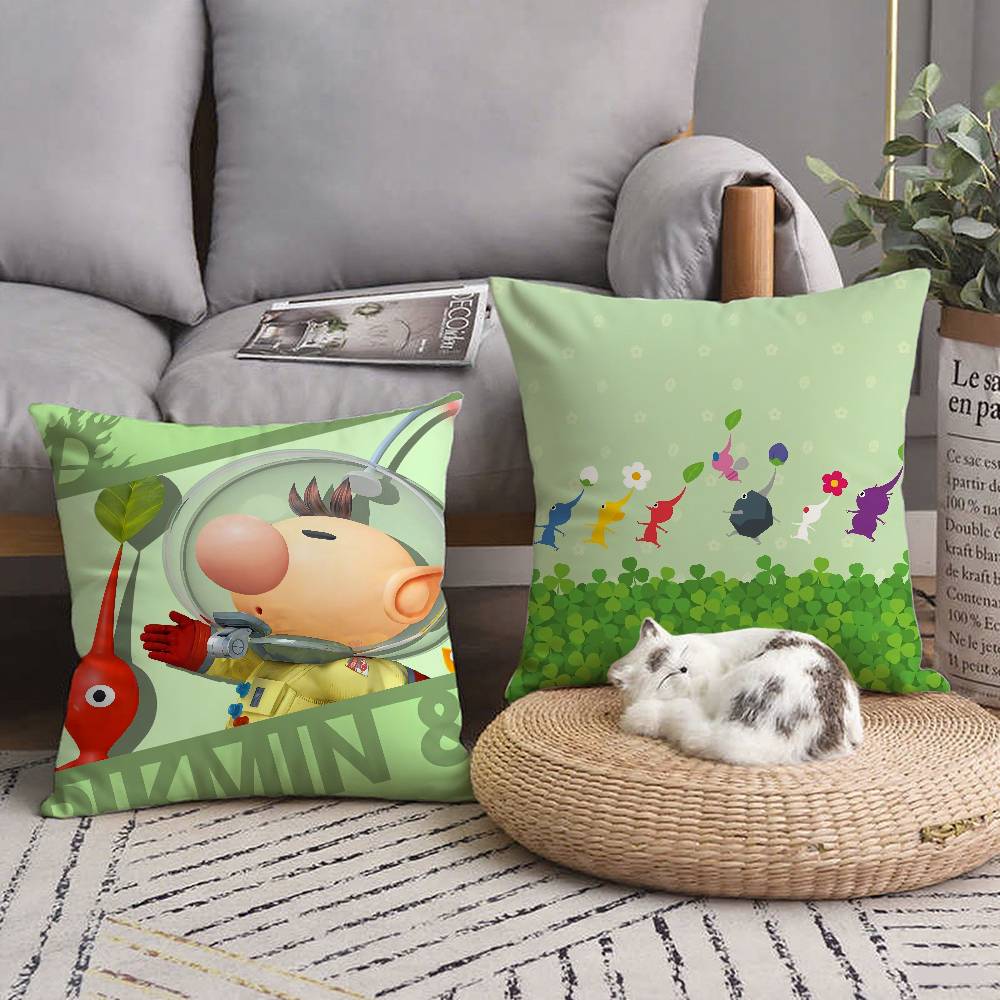 Мультяшная Наволочка PIKMINS Декор для Дома Плед для Дивана Кровати Автомобиля Декор Комнаты Идея для Подарка