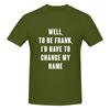 Well To Be Frank I D Have To Change My Name Not Pilling Tshirt Minimalist Japanese Style Faderesistant Basic Tee