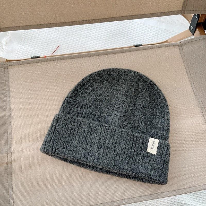 Versatile Children's Knitted Hat with Wool Baby Wool Hat Boys and Girls Autumn and Winter Warm Fashion Pullover Hat