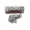 Premium Metal Car Fishing Edition Sticker Waterproof Aluminum Auto Decal Sticker  Fishing Themed