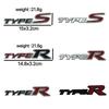 Наклейка на автомобиль с логотипом Type R для модифицированных Honda Civic, Fit, Crider, Spirior, XRV, Vezel