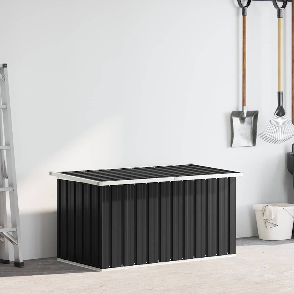 Garden Storage Box Anthracite Grey 129 x 67 x 65 cm
