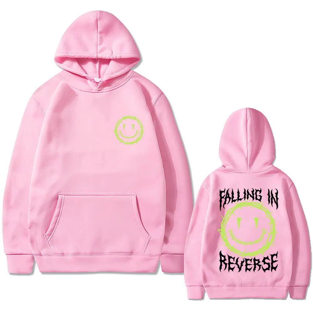 Rock Band Falling in Reverse Graphic Hoodie Men Women Clothing Fashion Casual Oversized Sweatshirt Male Hip Hop Vintage Pullover