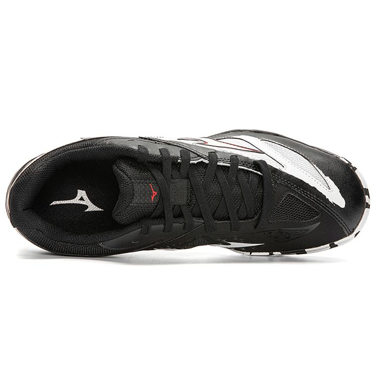 Mizuno Wave Medal 6 Амортизирующие Нескользящие Низкие Кроссовки для Настольного Тенниса Унисекс Обувь Черный Белый Красный 81GA191519