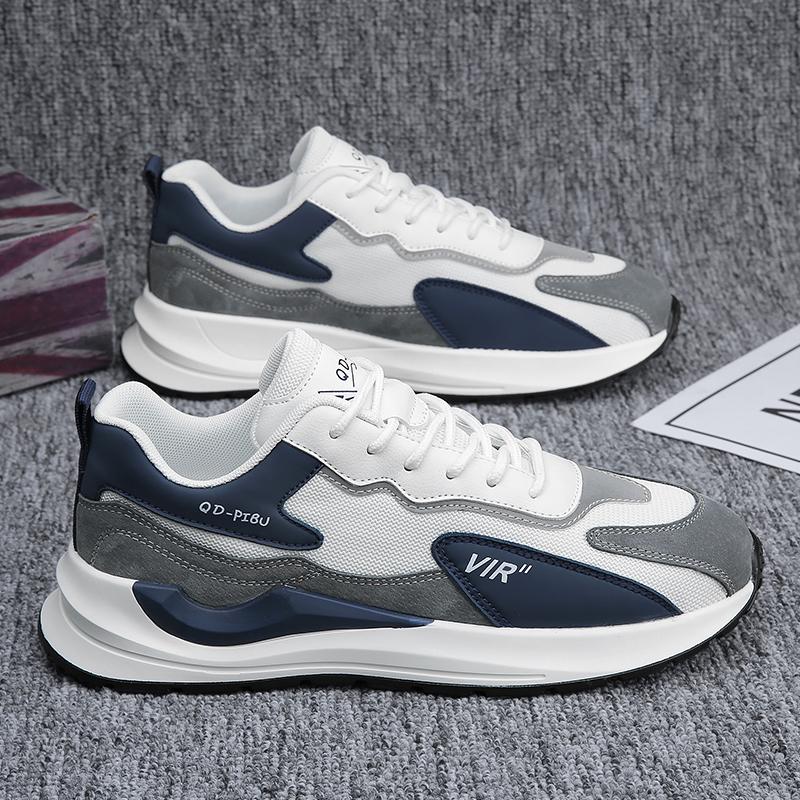 Мужская обувь Color Block, повседневная дизайнерская мужская обувь для бега на открытом воздухе, на платформе, спортивная мода, роскошь, теннис, кожаные кроссовки, мокасины