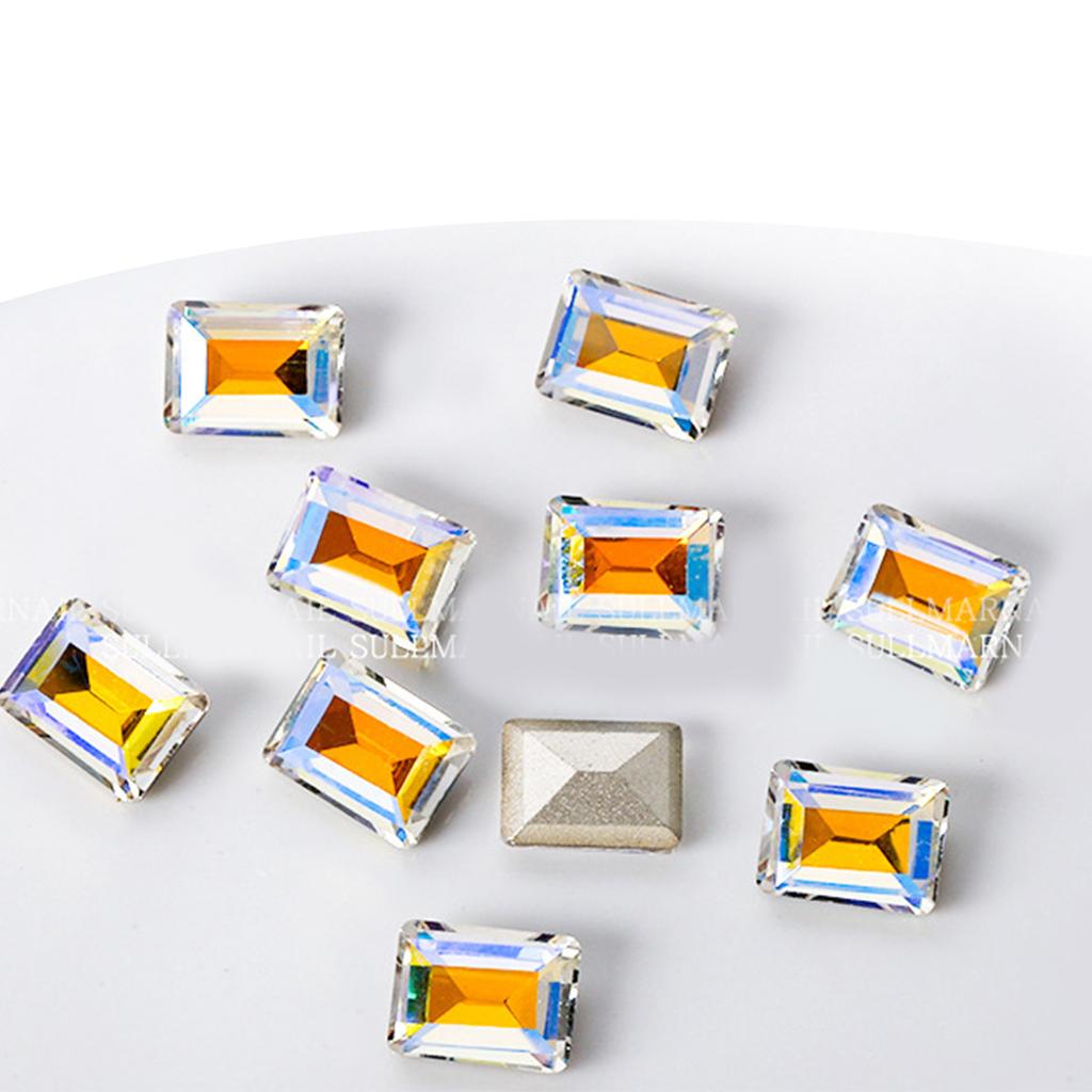 10 шт. кристаллы для ногтей 3D нейл-арт стразы заостренные задние подвески драгоценные камни для ногтей украшения макияж одежда обувь