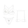 Floral Hollow Out Sexy Lingerie Set for Women Three Pcs Set Erotic Women's Underwear Erotic Outfit Open Bra Bodysuit Temptation