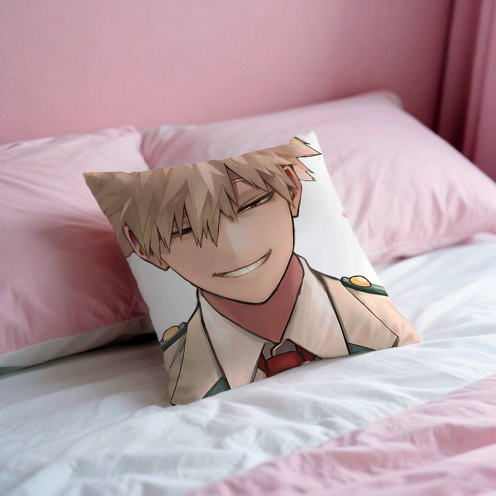 Милые Наволочки для Подушек с Рисунком Аниме B-Bakugo Katsuki-S Чехол для Подушки Подходящий для Дивана Спальни Автомобиля