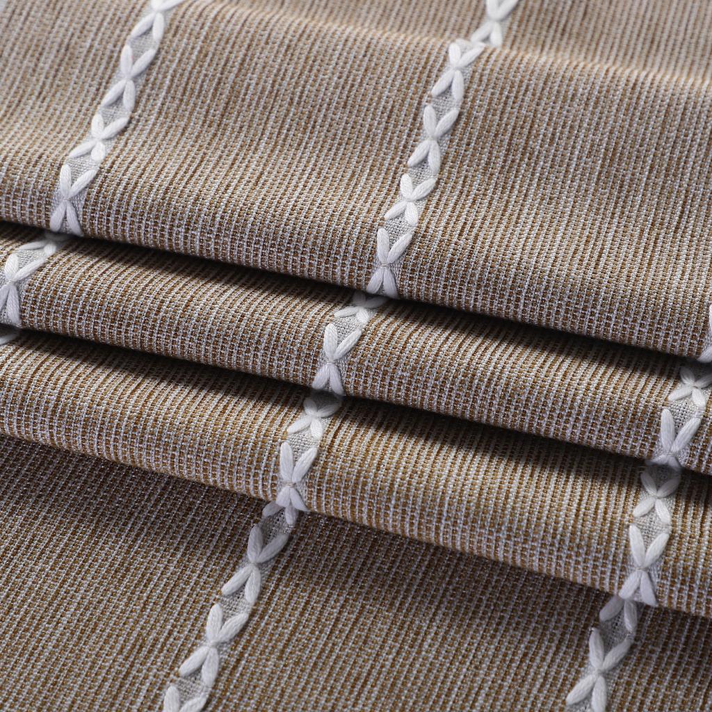 Ins Style Cotton Linen Tablecloth Embroidery Tassel Table Cloth Plaid Stitching High-Grade Coffee Table Cloth Non-Slip Tablecloth