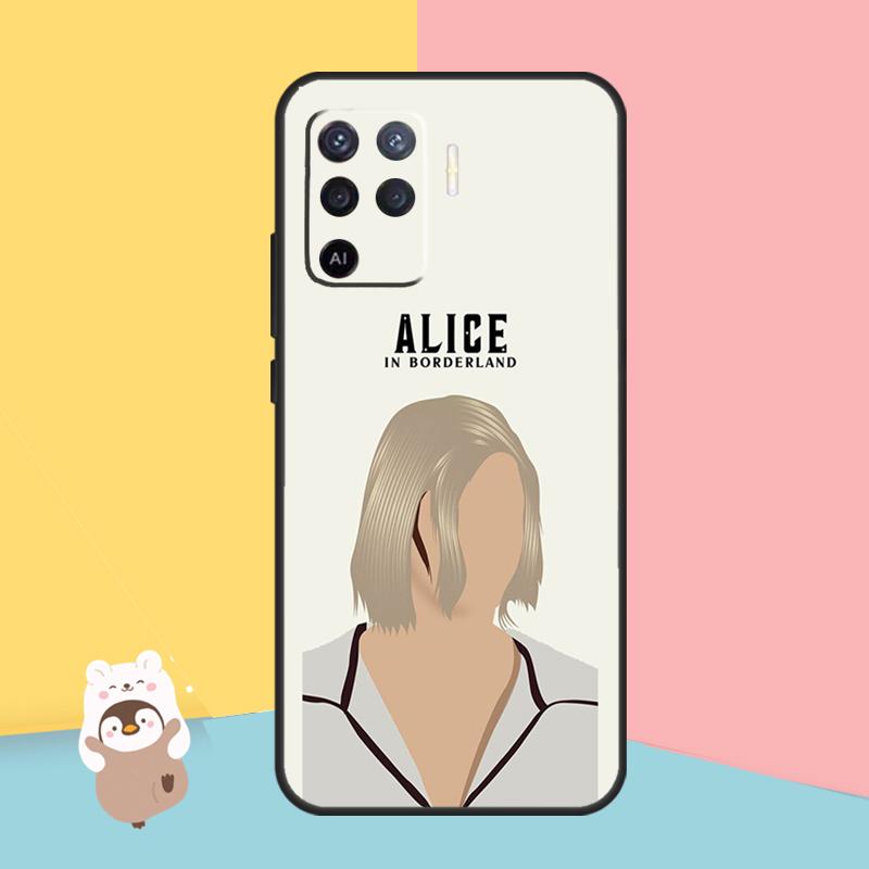 Чехол «Алиса в пограничье» для OPPO A74 A93 A83 A91 A53S A9 A5 A31 A53 2020 A15 A16 A1K A52 A72 A94 A54, чехол