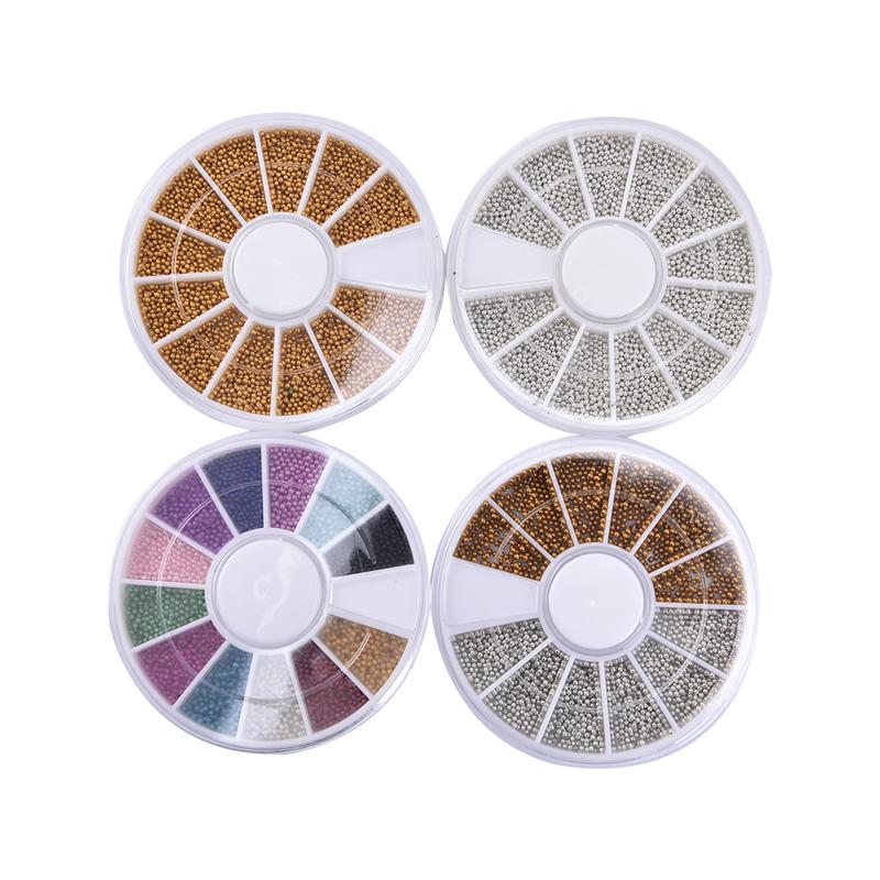 3D Микробисер Нейл-арт Икра Кончики Украшение Маникюр Сделай сам Колесо