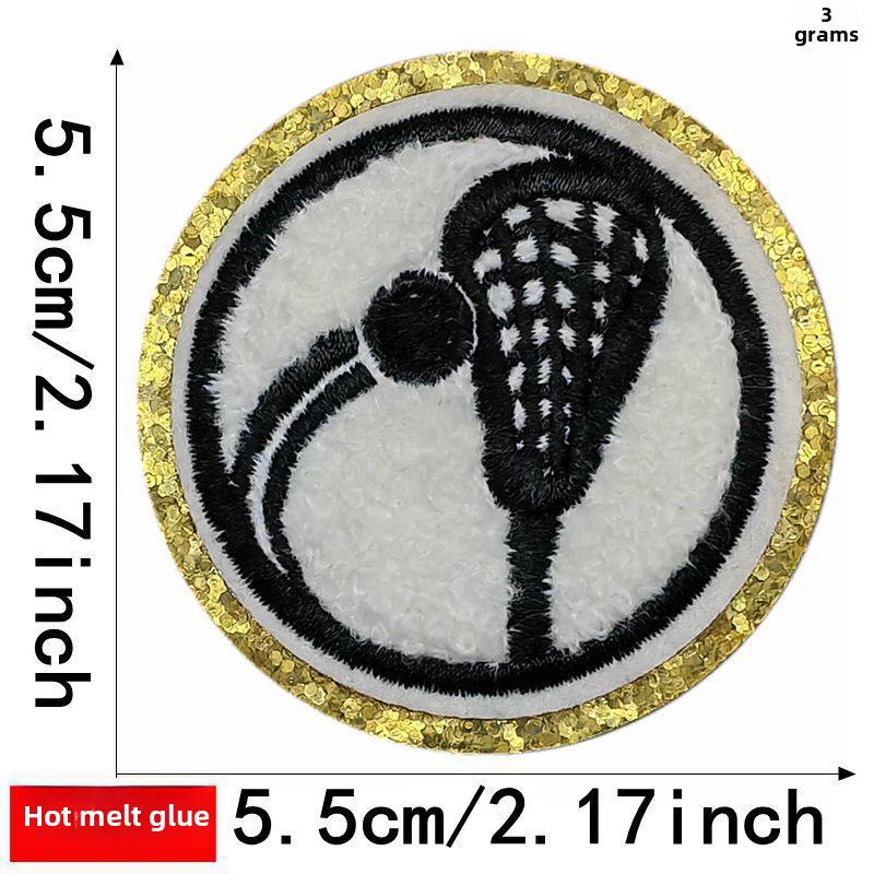 Вышитая нашивка из синели Jianxing Sports для футбола, баскетбола, регби и бейсбола