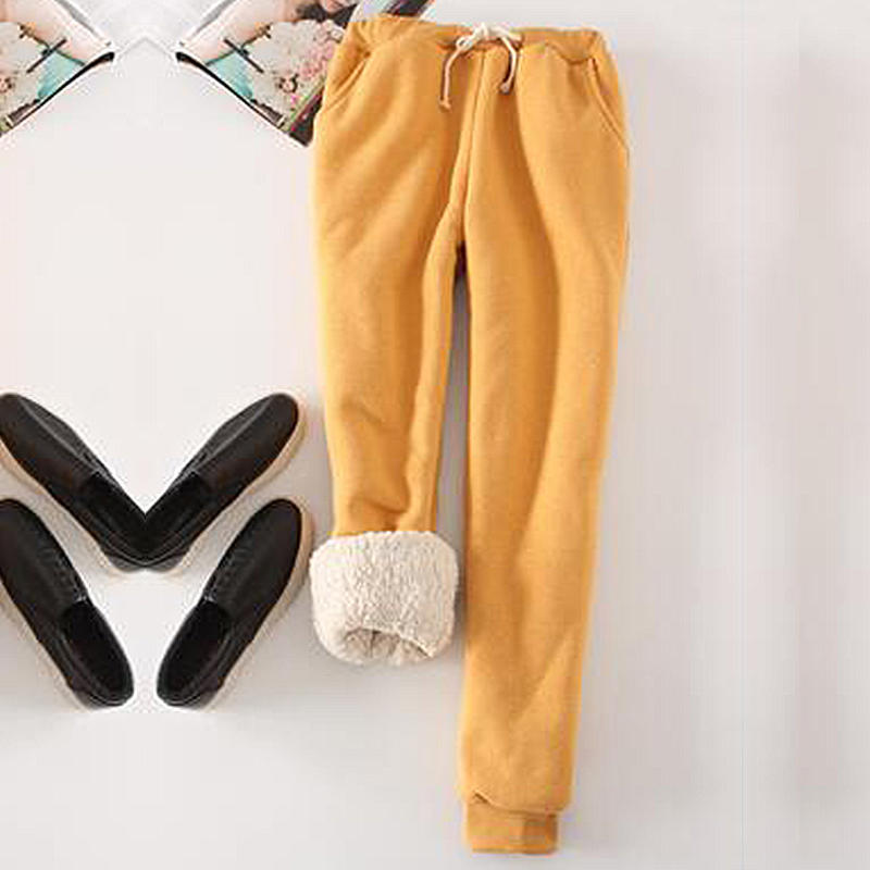 Женские бархатные толстые брюки, осенние и зимние толстые повседневные шаровары
