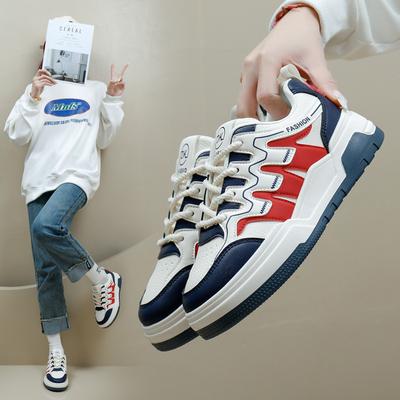 Женские модные кроссовки на шнуровке, стильные прогулочные туфли, удобные кроссовки на платформе, кроссовки из искусственной кожи, легкая повседневная спортивная обувь для женщин