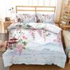 3D Landscape Pattern Quilt and Pillowcase 2/3 Pieces of Ink Painting Style Bedding AU180 * 210 Soft Home Decoration for Women's Rooms