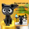 3D-печатная милая черная кошка подставка для очков