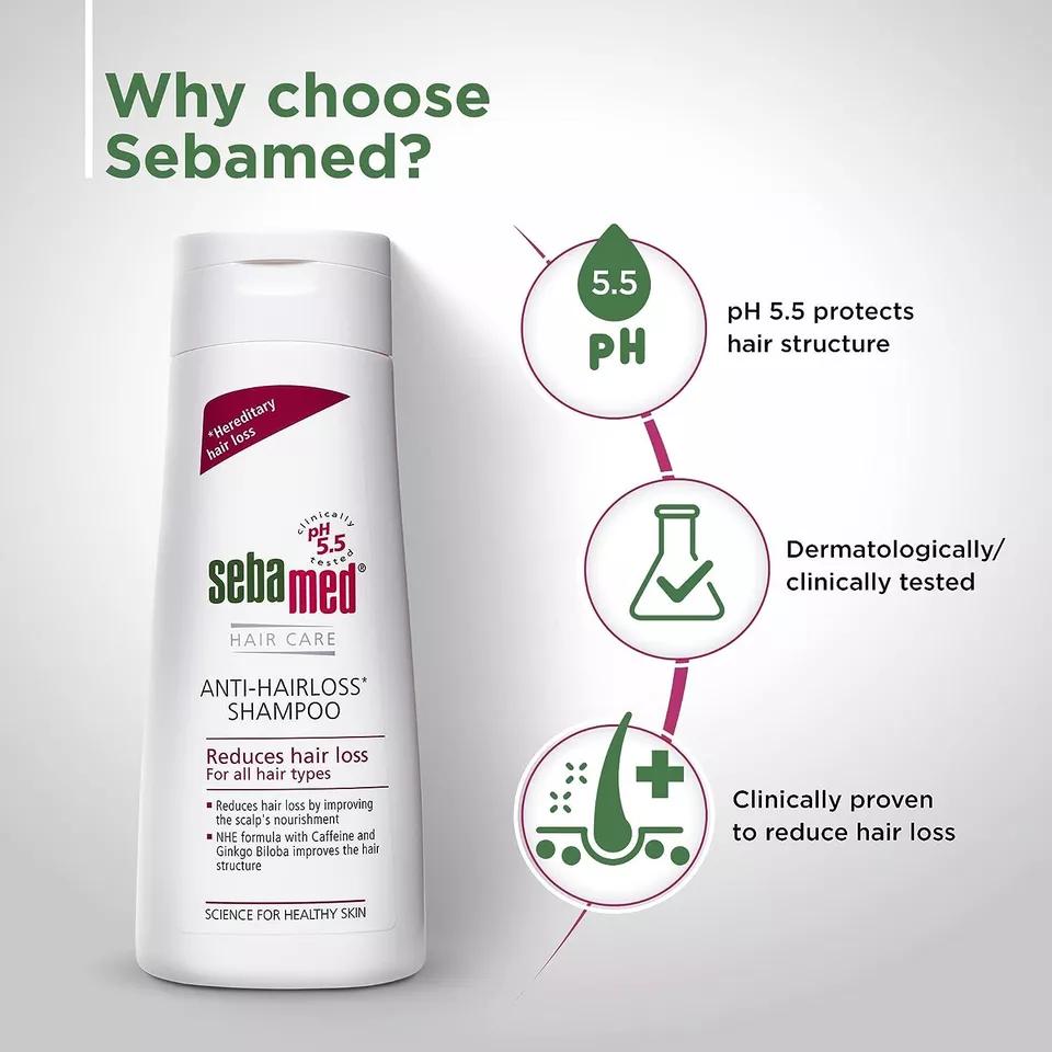 SebaMed Шампунь против выпадения волос для всех типов волос 200 мл