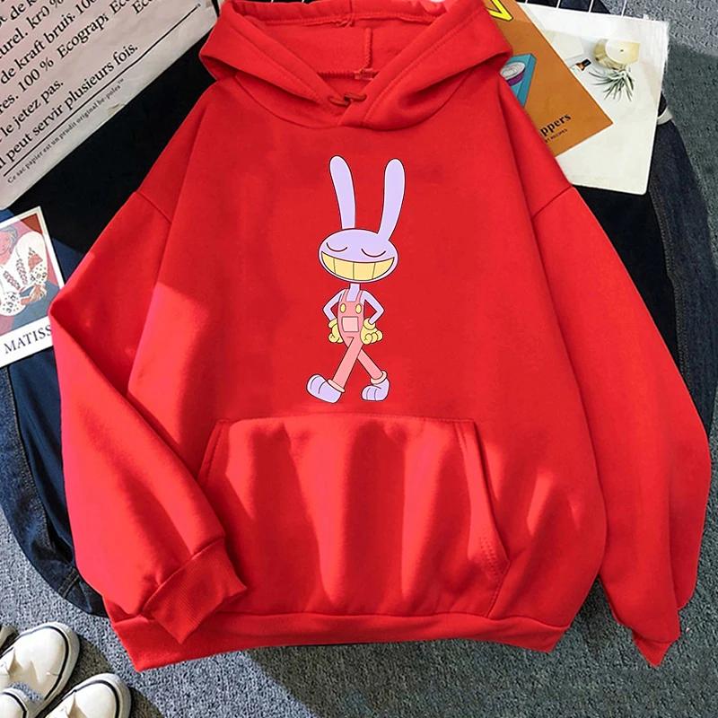 Толстовка с капюшоном Jax The Amazing Digital Circus, модная кавайная толстовка унисекс с длинными рукавами, осень-зима, винтажные толстовки, повседневные футболки Y2K