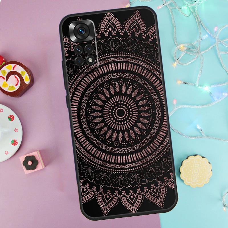 Чехол-мандала Чехол для Xiaomi Redmi Note 9 10 11 12 13 14 Pro 9S 10S 11S 12S Redmi 14C 10C 12C 13C Обложка