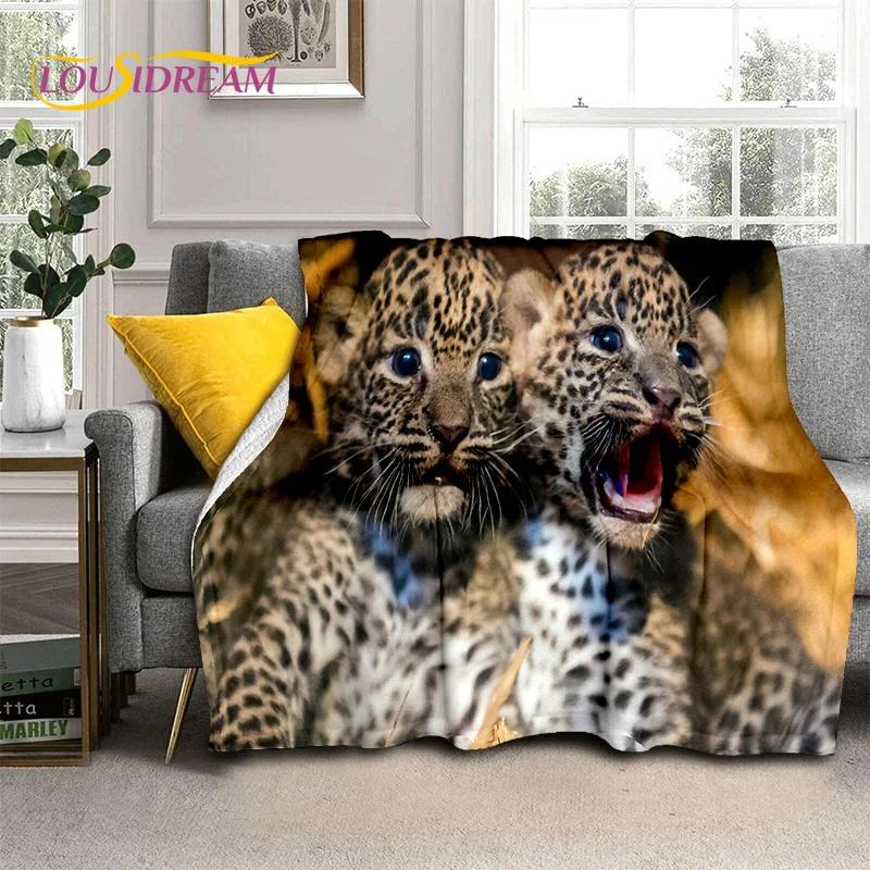 Animal Cartoon Leopard Cheetah Beast Fashion Blanket,Soft Throw Fashion Blanket for Home Bedroom Bed Sofa Picnic Travel Office Cover Fashion