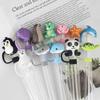 Reusable Drinking Dust Cap Dust-proof Straw Tips Cover Creative Silicone Straw Plug  Bottle
