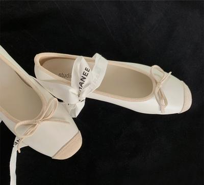 N1-3 2025 новый темперамент бант цветовая гамма квадратный носок неглубокий вырез туфли-лодочки женские летние